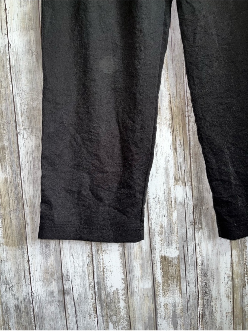 Umgee Black Drawstring Pants Small High Rise Lightweight Cropped Casual Pants - Picture 4 of 6